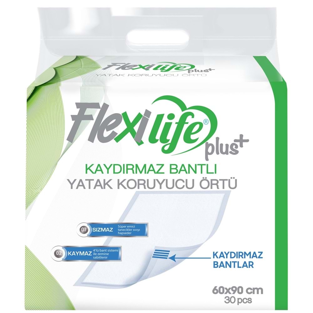 Flexi Life Yetişkin Alt Açma Yatak Koruyucu Örtü 60*90CM 150 Adet Kaydırmaz