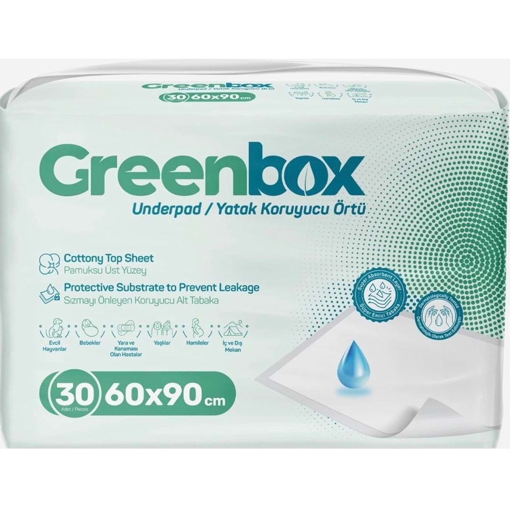 Greenbox Yetişkin Yatak Koruyucu Alt Açma Örtü 60x90 CM Adet 240 Adet