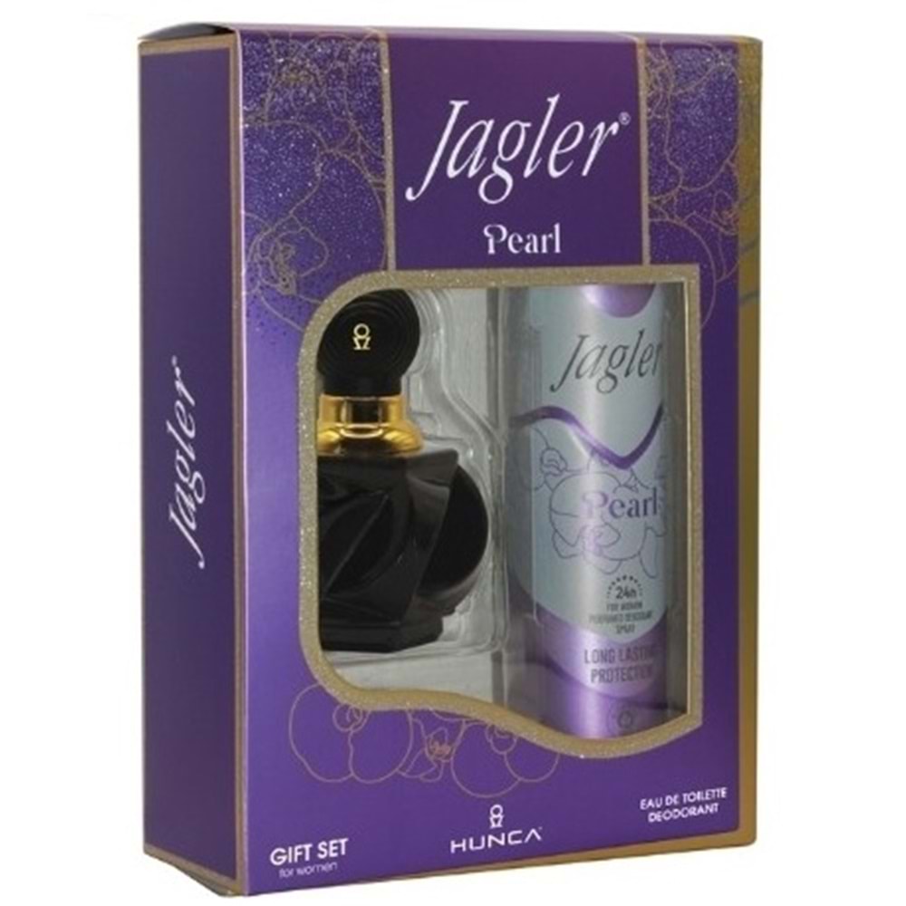 Jagler Parfüm Seti (Karma Set) Kadın 60ML Pearl + Deodorant / Erkek 90ML Classic + Deodorant