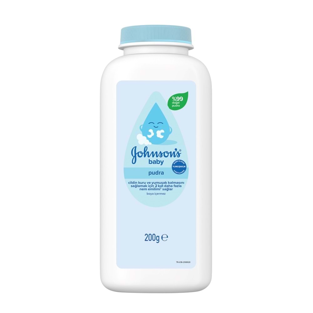 Johnsons Baby Bebek Pudrası 200GR Klasik (%99 Doğal) (9 Lu Set)