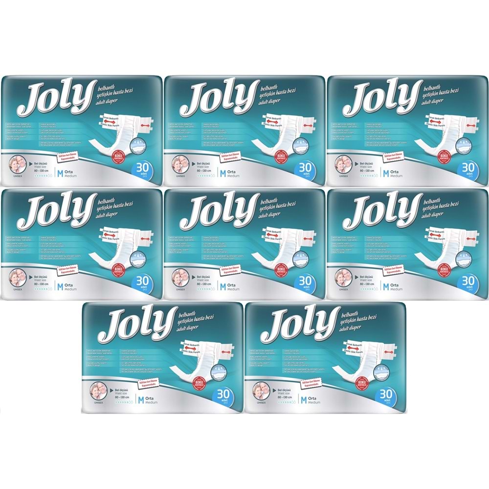 Joly Yetişkin Bezi Bel Bantlı M - Orta - Medium 240 Adet