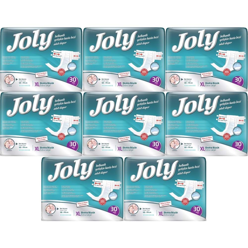 Joly Yetişkin Bezi Bel Bantlı XL - Ekstra Large - Extra Large 240 Adet