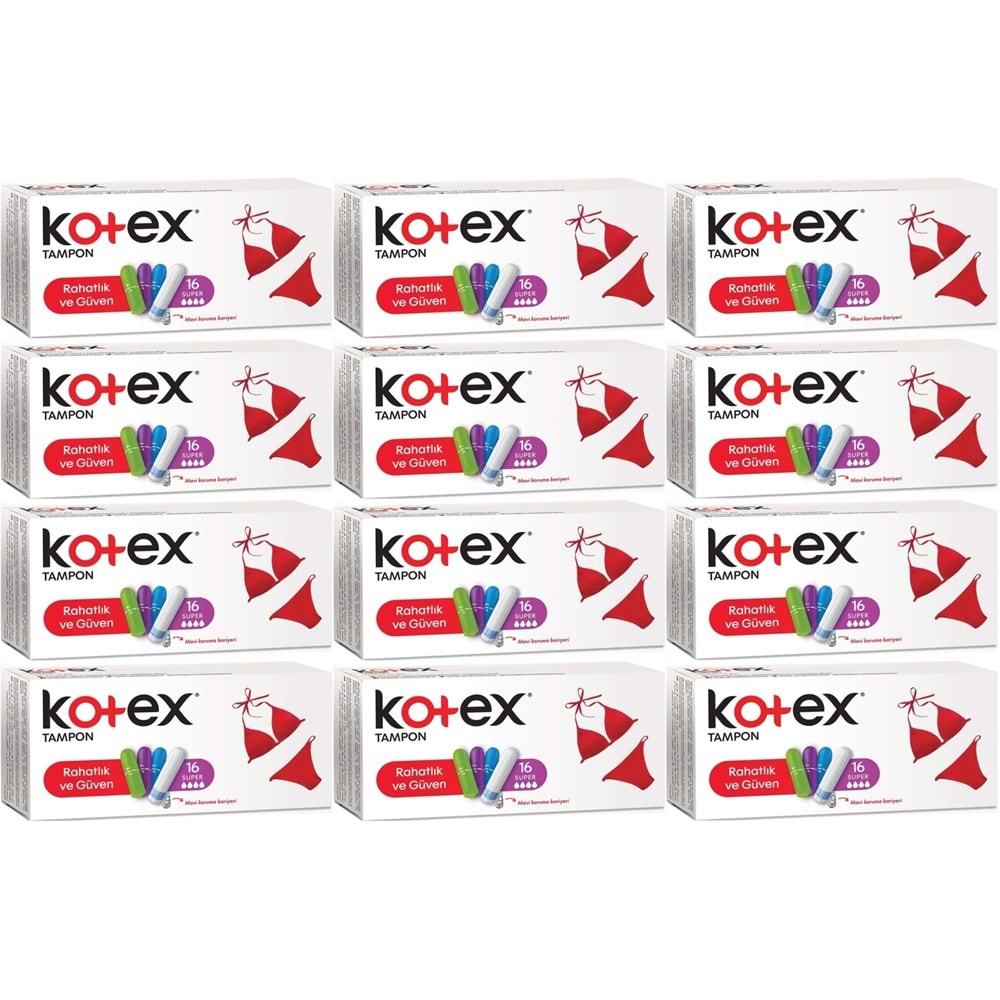 Kotex Tampon Normal 192 Li Set (12PK*16)