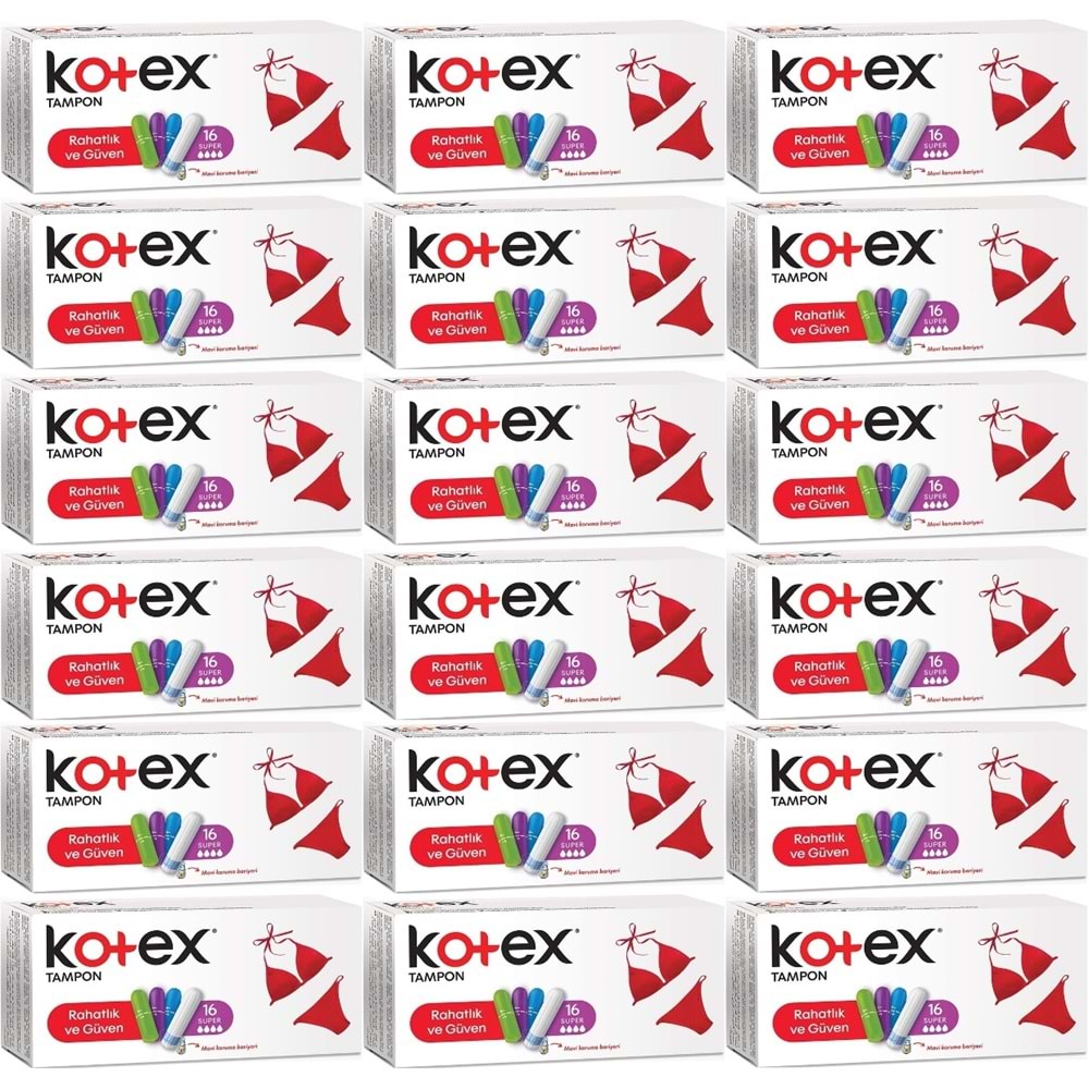 Kotex Tampon Normal 288 Li Set (18PK*16)
