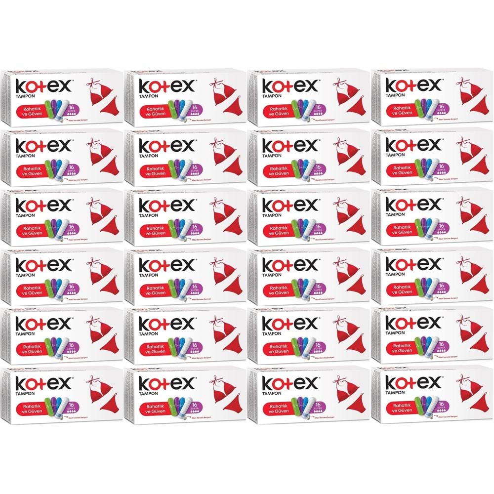 Kotex Tampon Normal 384 Lü Set (24PK*16)