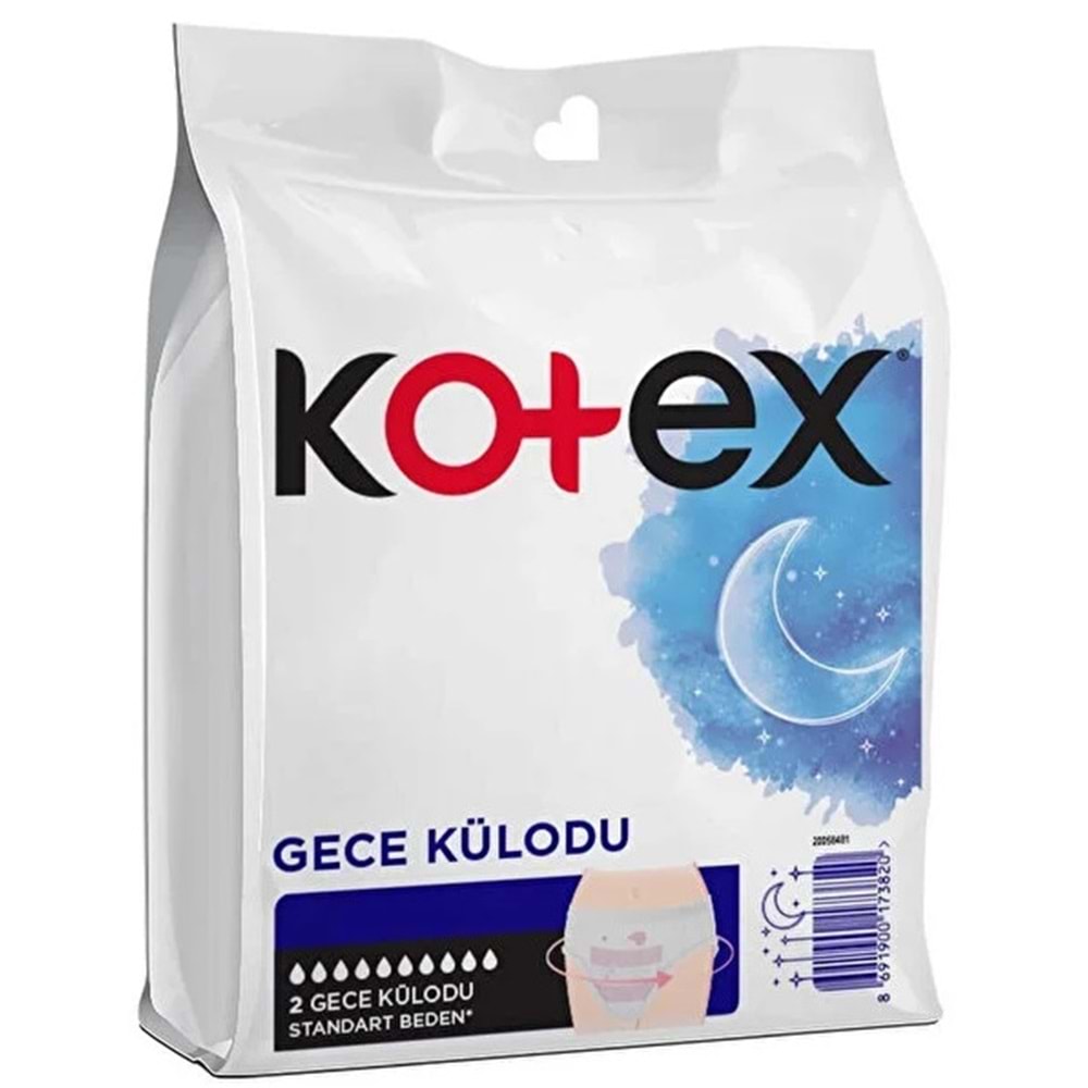 Kotex Gece Külodu / Külot Standart Beden Yoğun ReGl Dönemine Özel 24 Lü Set 12PK*2