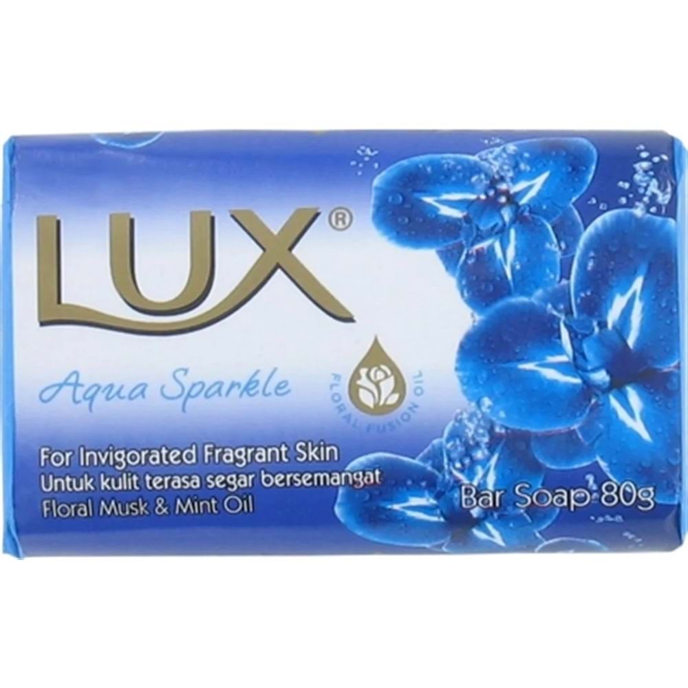 Lux Sabun 80GR Aqua Sparkle (Su Gibi Işıltı) (6 Lı Set)