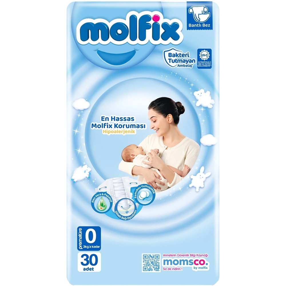 Molfix Bebek Bezi Ekonomik 0 Beden 0-3 KG Prematüre 240 Adet
