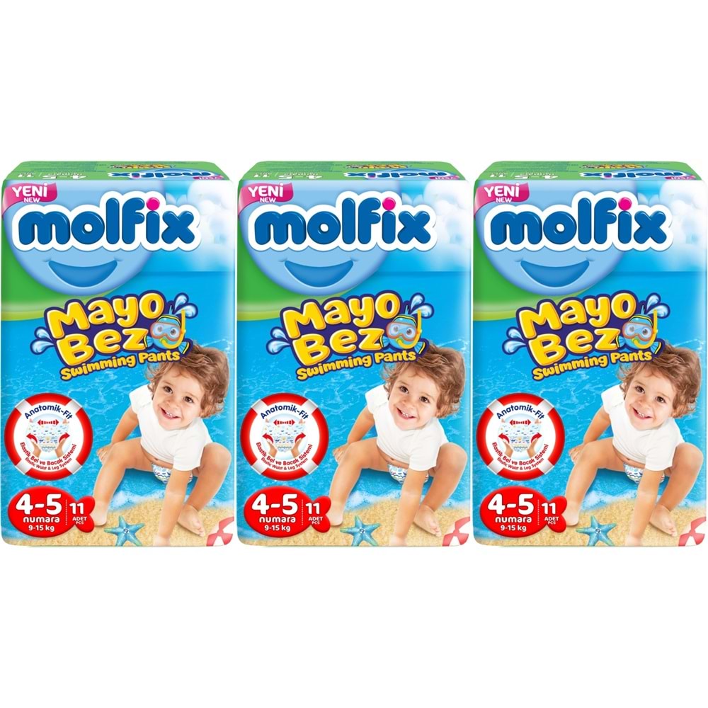 Molfix Swimming Pants Külot Mayo Bez Beden 4-5 (9-15 KG) 33 Adet