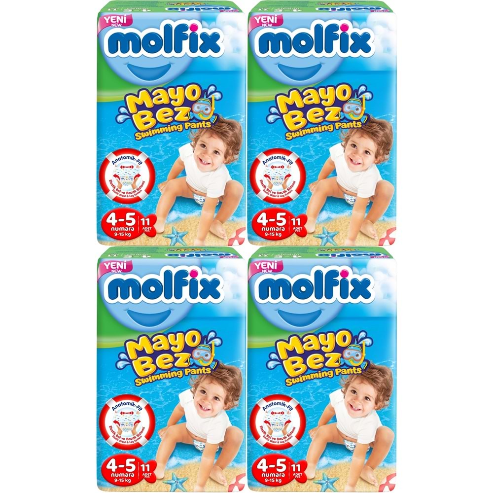 Molfix Swimming Pants Külot Mayo Bez Beden 4-5 (9-15 KG) 44 Adet
