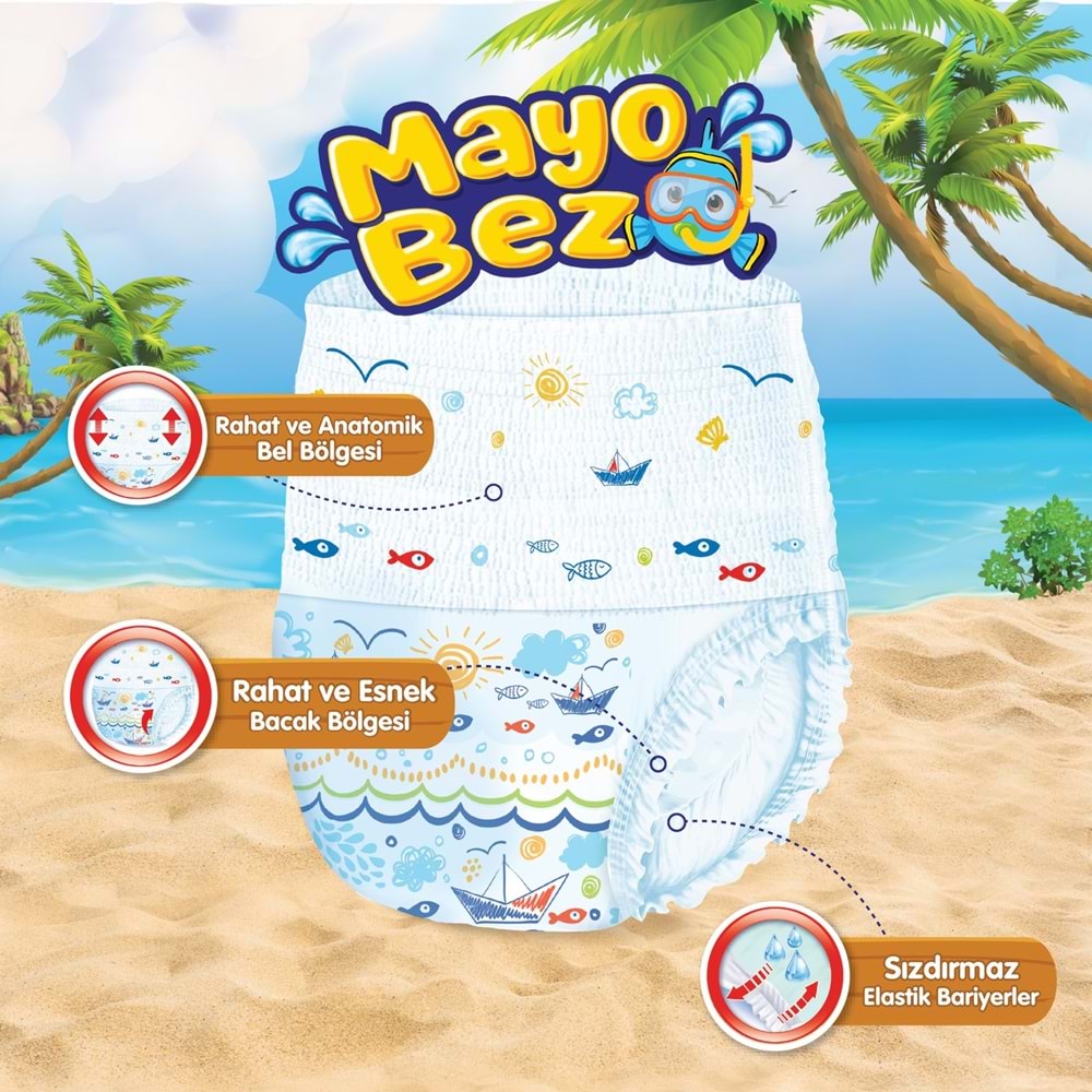 Molfix Swimming Pants Külot Mayo Bez Beden 4-5 (9-15 KG) 44 Adet