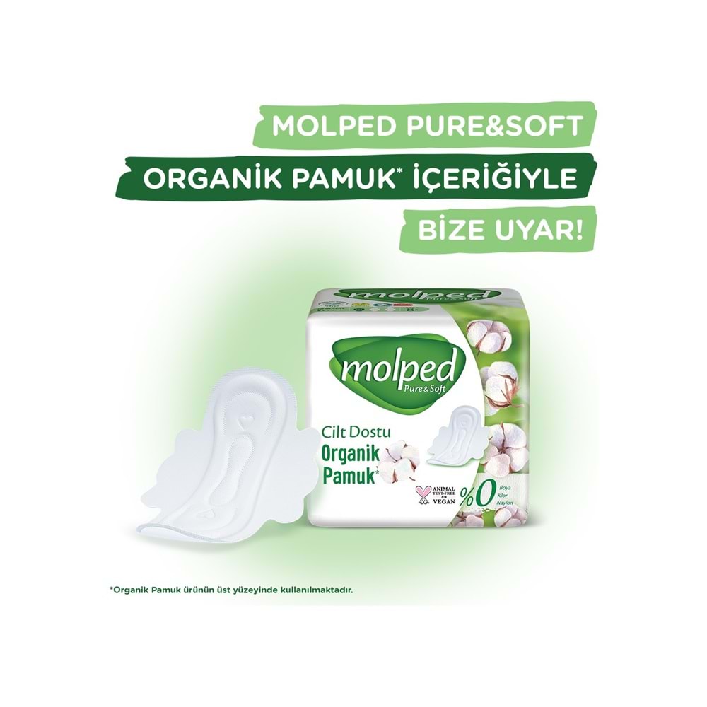 Molped Pure&Soft Hijyenik Ped Normal 138 (3PK*46) Adet Mega Pk