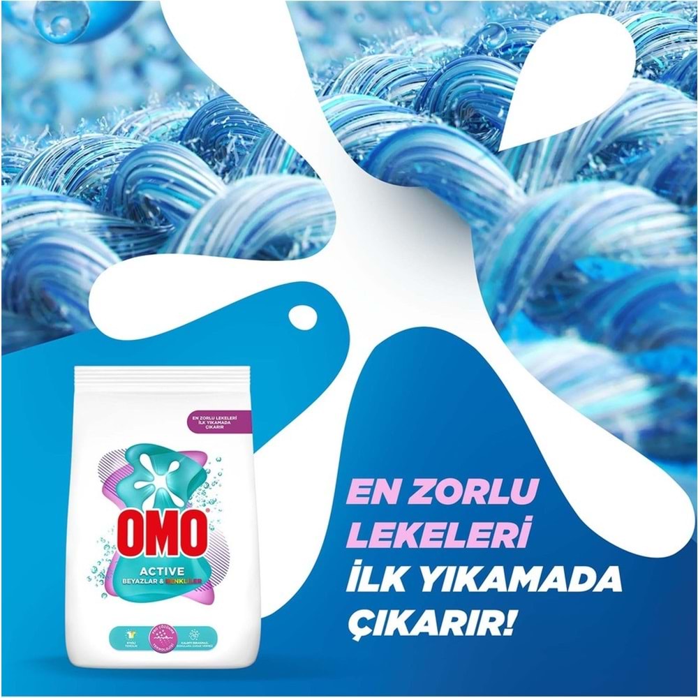Omo Matik Çamaşır Deterjanı 22.5KG Beyaz ve Color/Renkliler (150 Yıkama) (3PK*7.5KG)