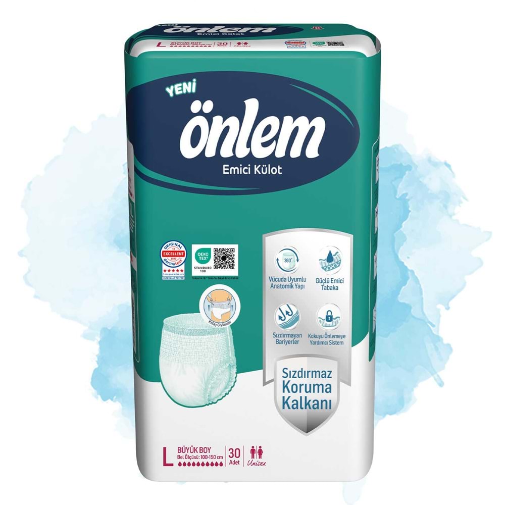 Önlem Emici Külot Yetişkin Bezi L - Large - Büyük 120 Adet (4PK*20)