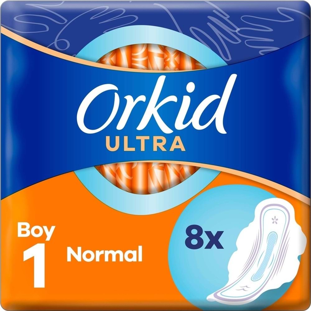 Orkid Hijyenik Ped Ultra Extra Normal 96 Adet Standart Pk (12PK*8)