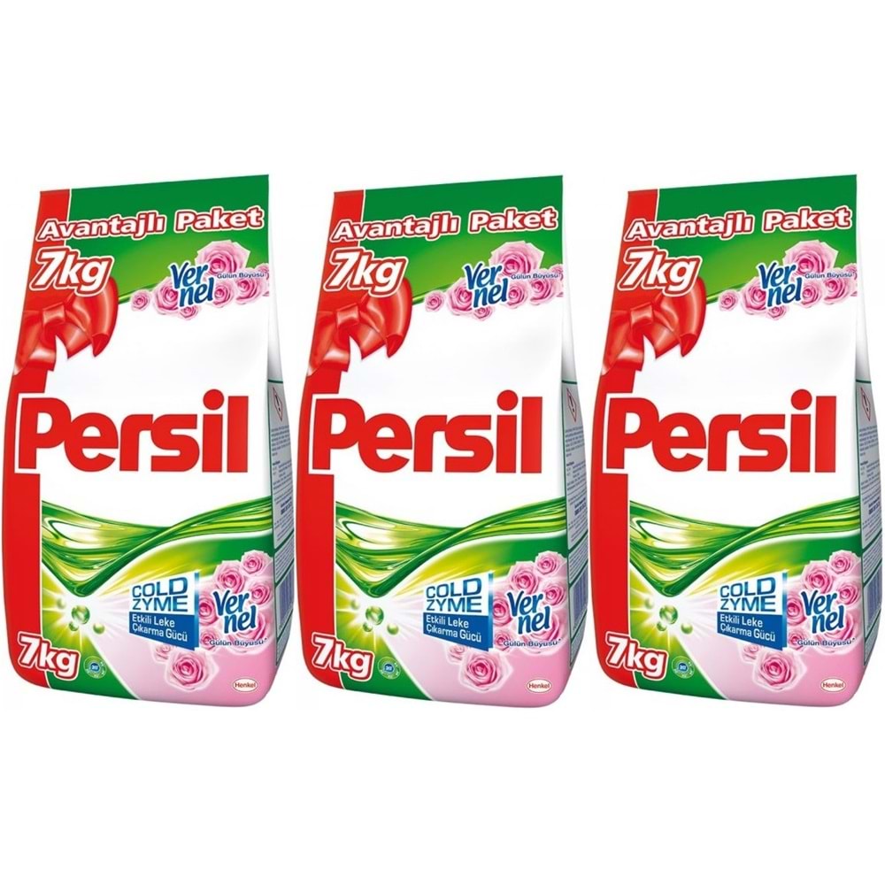 Persil Matik Toz Çamaşır Deterjanı 21 KG Gülün Büyüsü (138 Yıkama) (3PK*7KG)