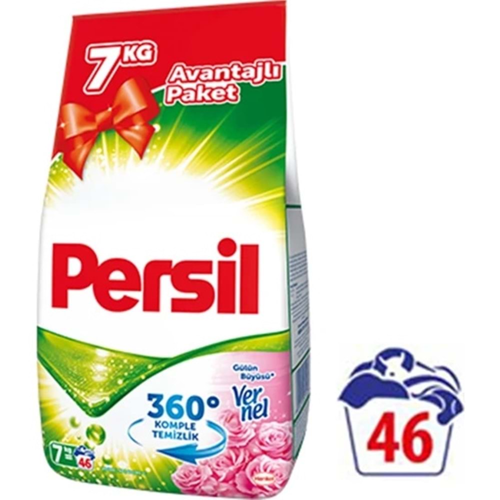 Persil Matik Toz Çamaşır Deterjanı 21 KG Gülün Büyüsü (138 Yıkama) (3PK*7KG)