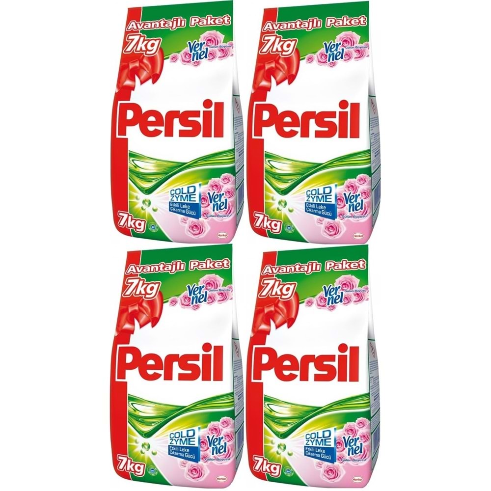 Persil Matik Toz Çamaşır Deterjanı 28 KG Gülün Büyüsü (184 Yıkama) (4PK*7KG)