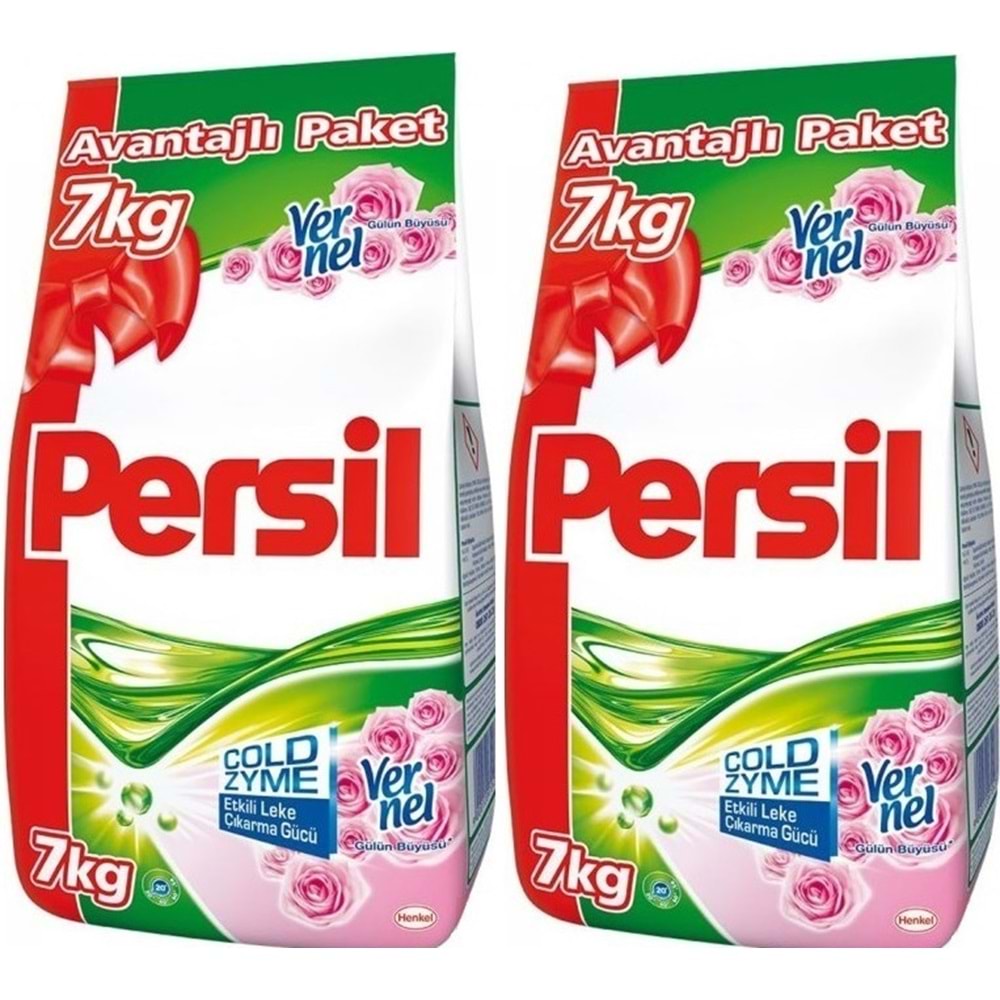 Persil Matik Toz Çamaşır Deterjanı 14 KG Gülün Büyüsü (92 Yıkama) (2PK*7KG)