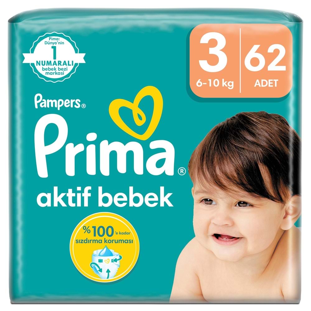 Prima Bebek Bezi 3 Beden 6-10 KG Midi 186 Adet Ekonomik Fırsat Pk