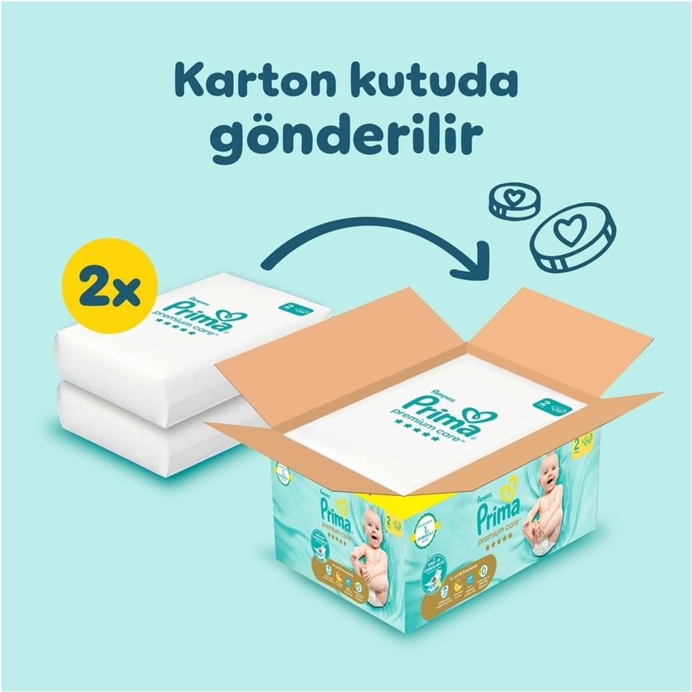 Prima Premium Care Bebek Bezi 2 Beden 4-8 KG Mini 224 Adet Ekonomik Ultra Fırsat Pk