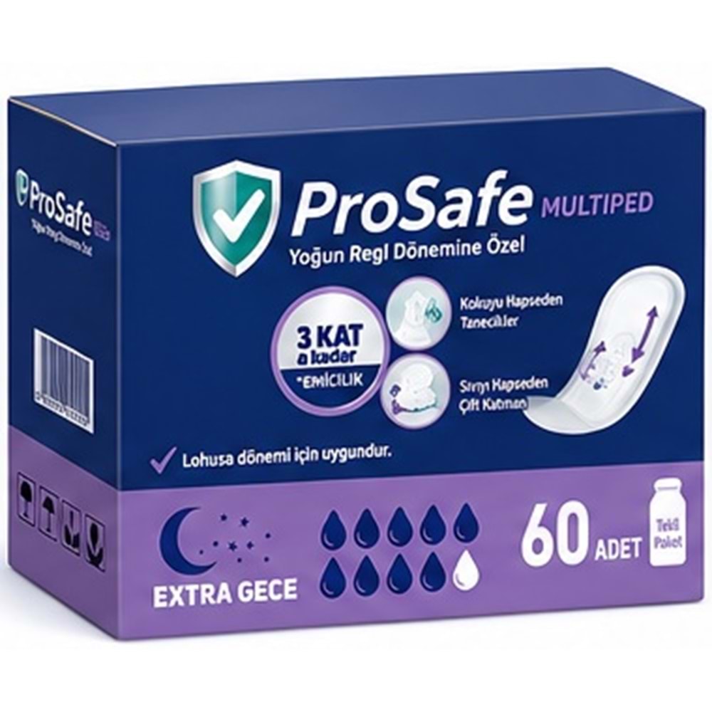 Prosafe Multiped Regl - Mesane - Lohusa Pedi L - Büyük - Large Extra/Gece 60 Adet