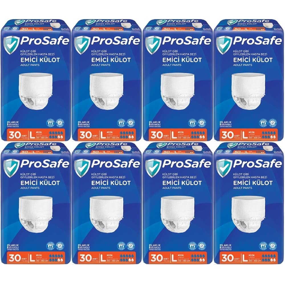 Prosafe Emici Külot Yetişkin Bezi Büyük-Large 240 Adet (8PK*30)