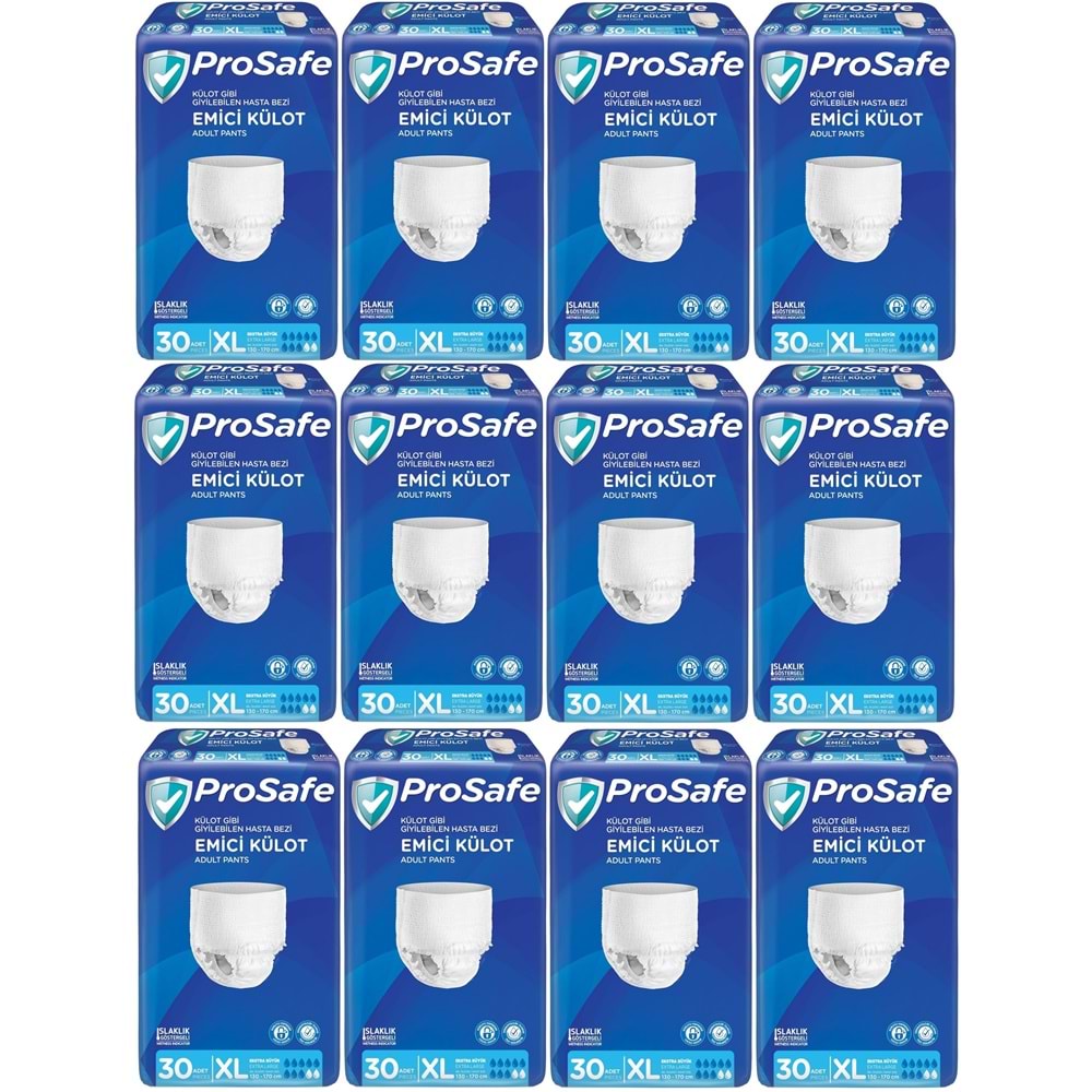 Prosafe Emici Külot Yetişkin Bezi XL-Extra Large 360 Adet (12PK*30)