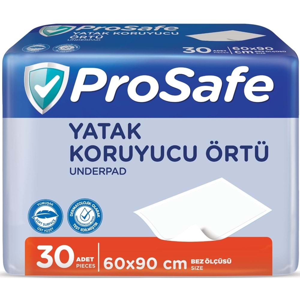 Prosafe Yetişkin Alt Açma Yatak Koruyucu Örtü 60*90CM 180 Adet (6PK*30)