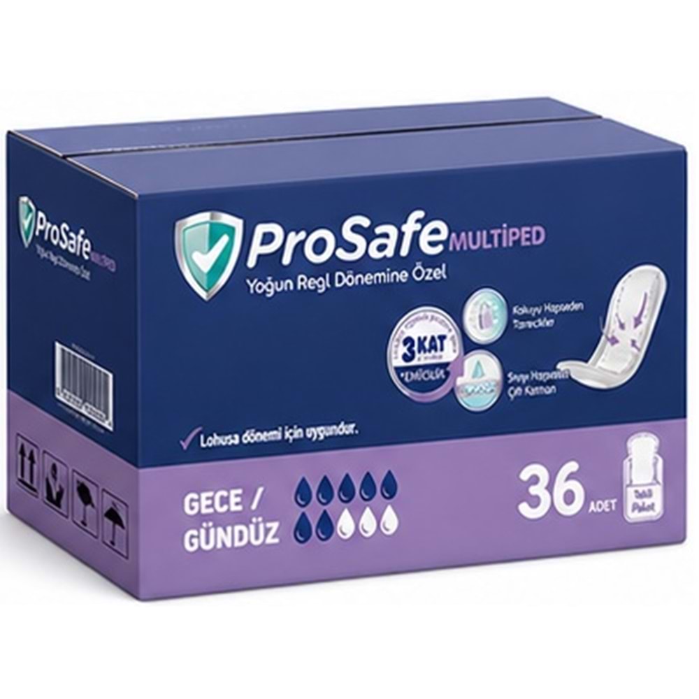 Prosafe Multiped Regl - Mesane - Lohusa Pedi S - Küçük - Small Gece/Gündüz 36 Adet