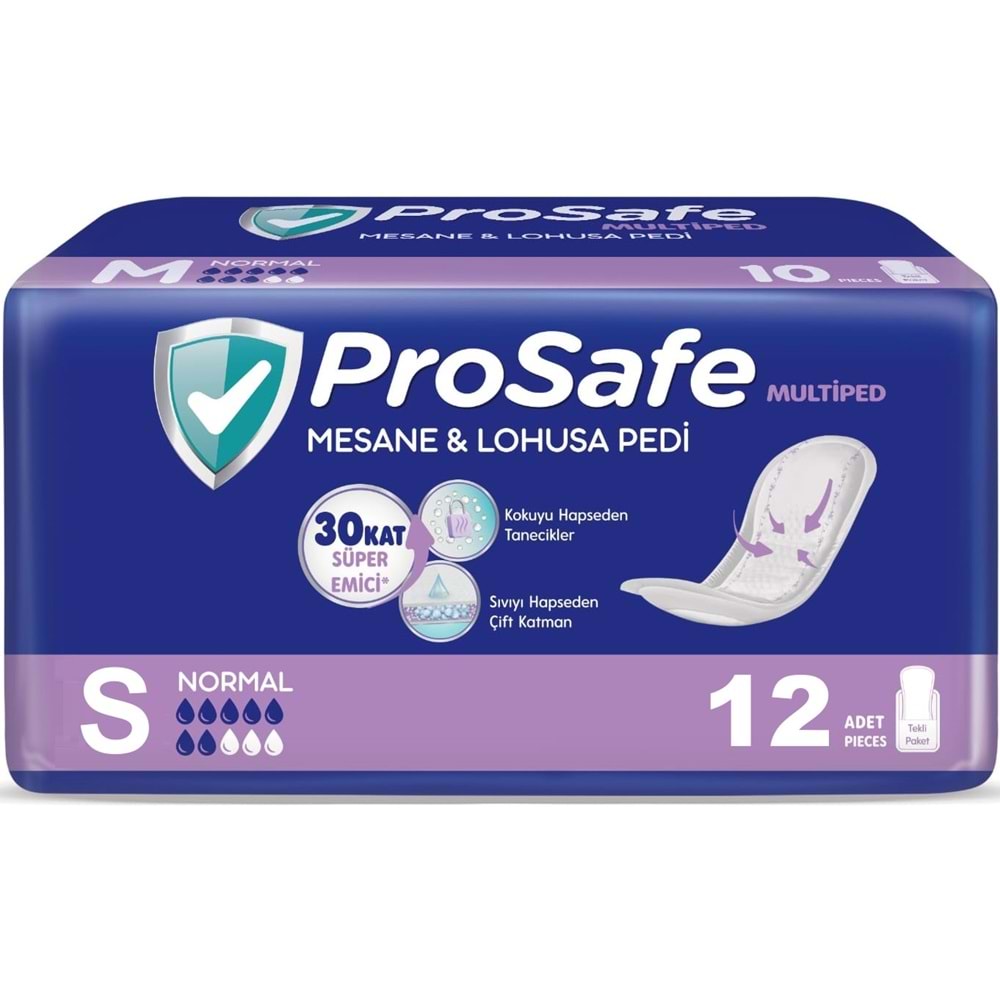 Prosafe Multiped Regl - Mesane - Lohusa Pedi S - Küçük - Small Gece/Gündüz 36 Adet