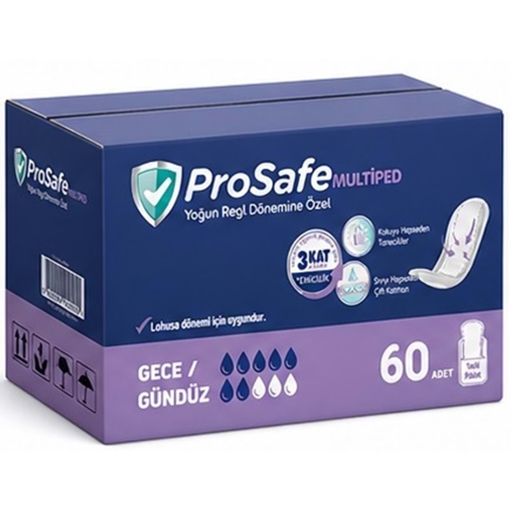 Prosafe Multiped Regl - Mesane - Lohusa Pedi S - Küçük - Small Gece/Gündüz 60 Adet