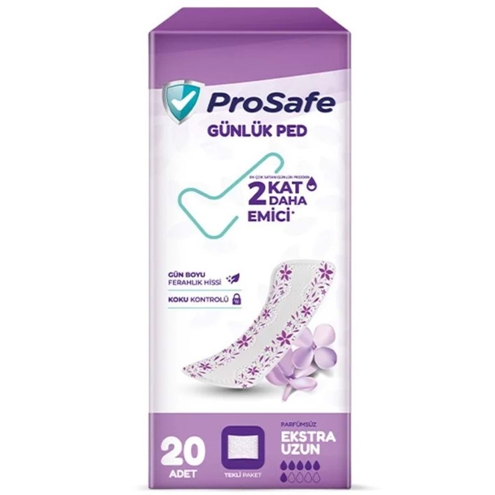 Prosafe Günlük Ped Extra Uzun 1200 Adet