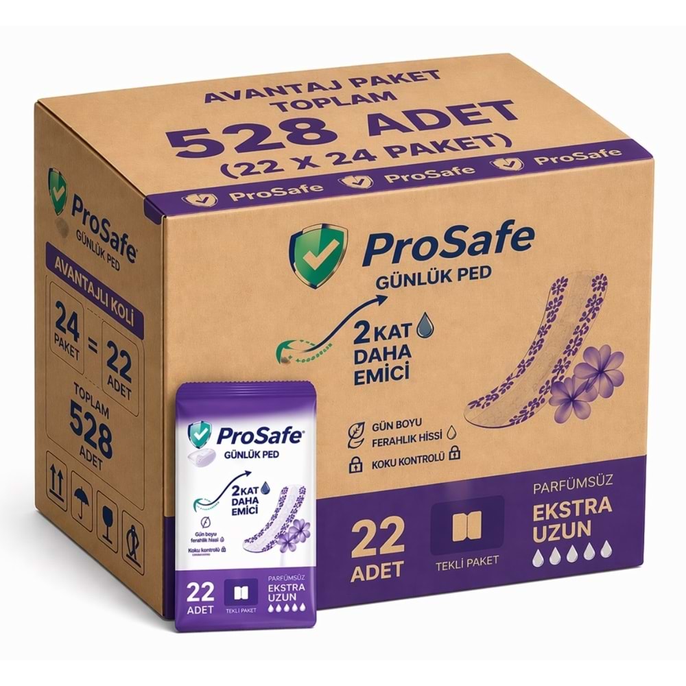 Prosafe Günlük Ped Uzun 528 Adet