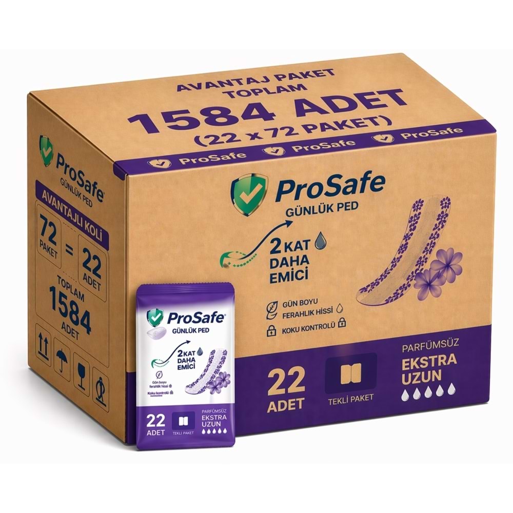 Prosafe Günlük Ped Uzun 1584 Adet