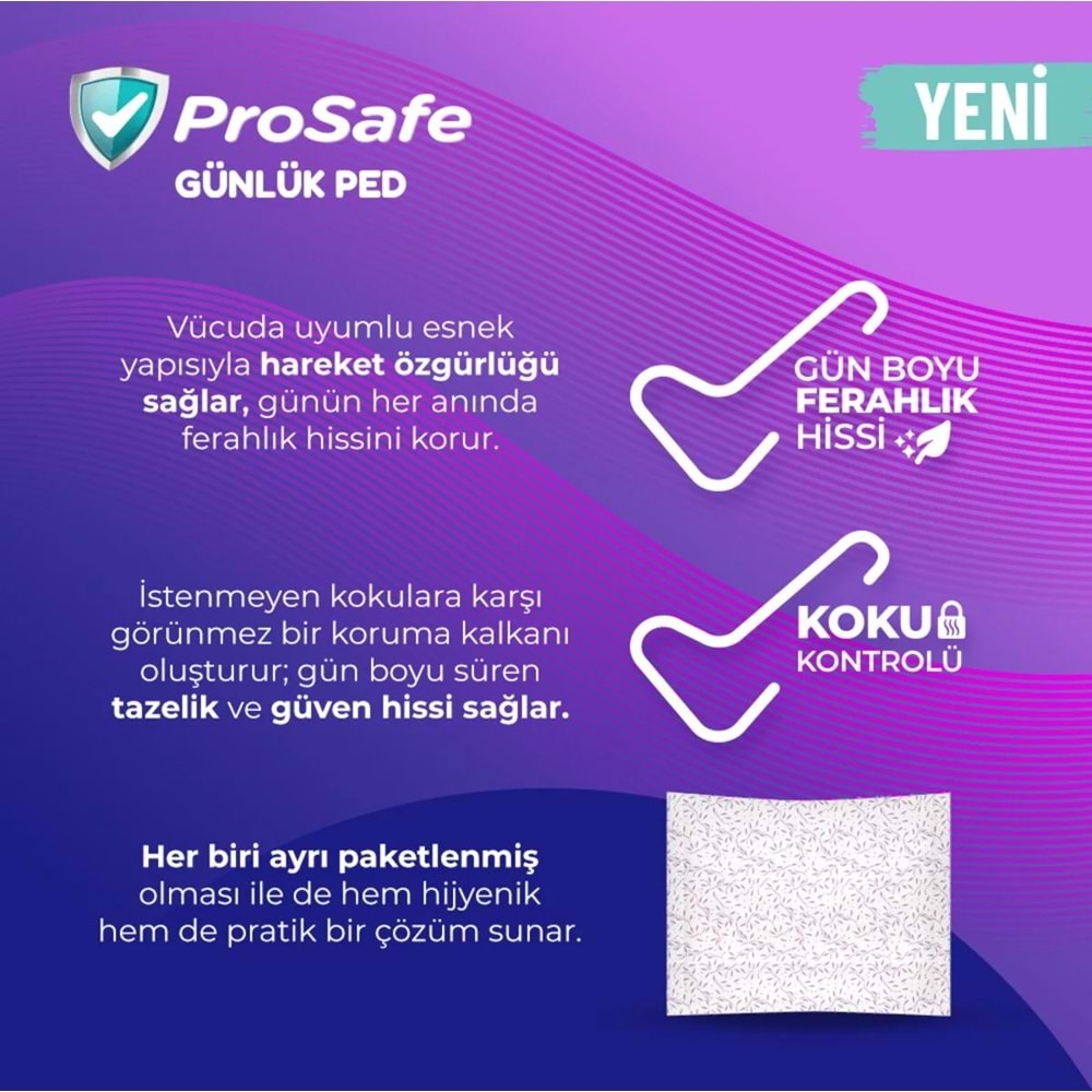 Prosafe Günlük Ped Uzun 1584 Adet