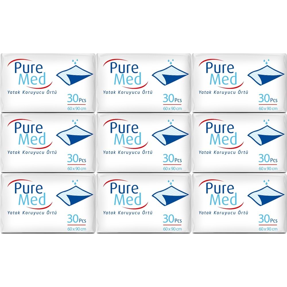 Puremed Yetişkin Yatak Koruyucu 60*90CM 270 Adet (9PK*30)