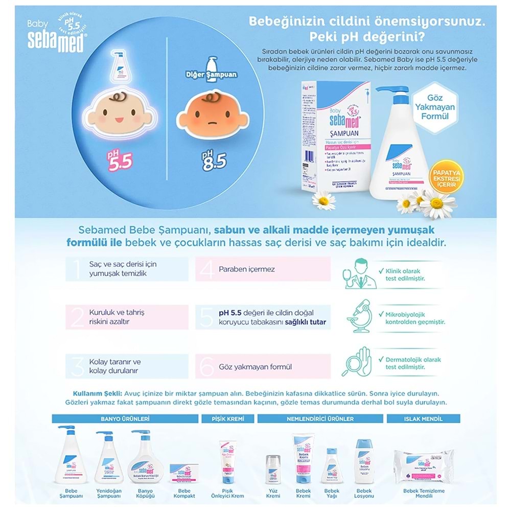 Sebamed Bebek Şampuanı 750ML Pompalı (Fırsat Pk) (2 Li Set)