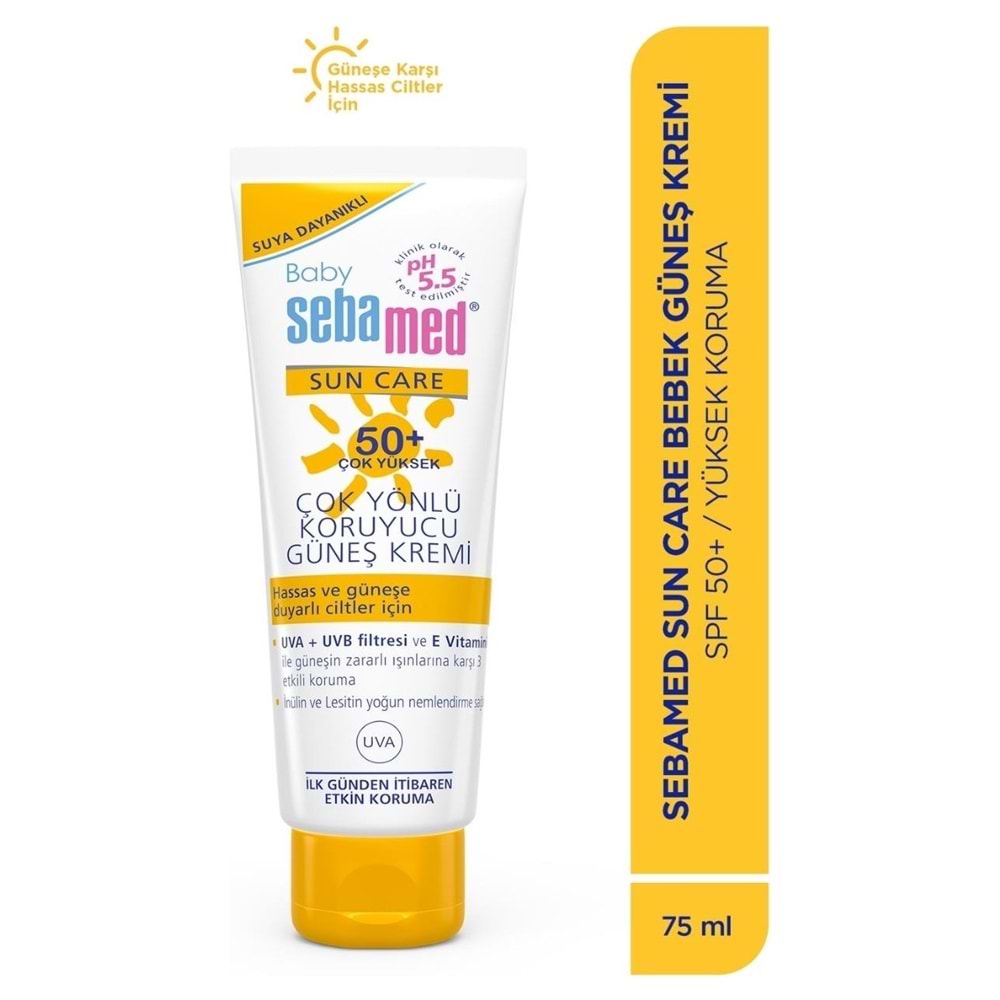 Sebamed Baby Sun Care Güneş Kremi 75ML 50+ Çok Yüksek Faktör Çoçuk (4 Lü Set)