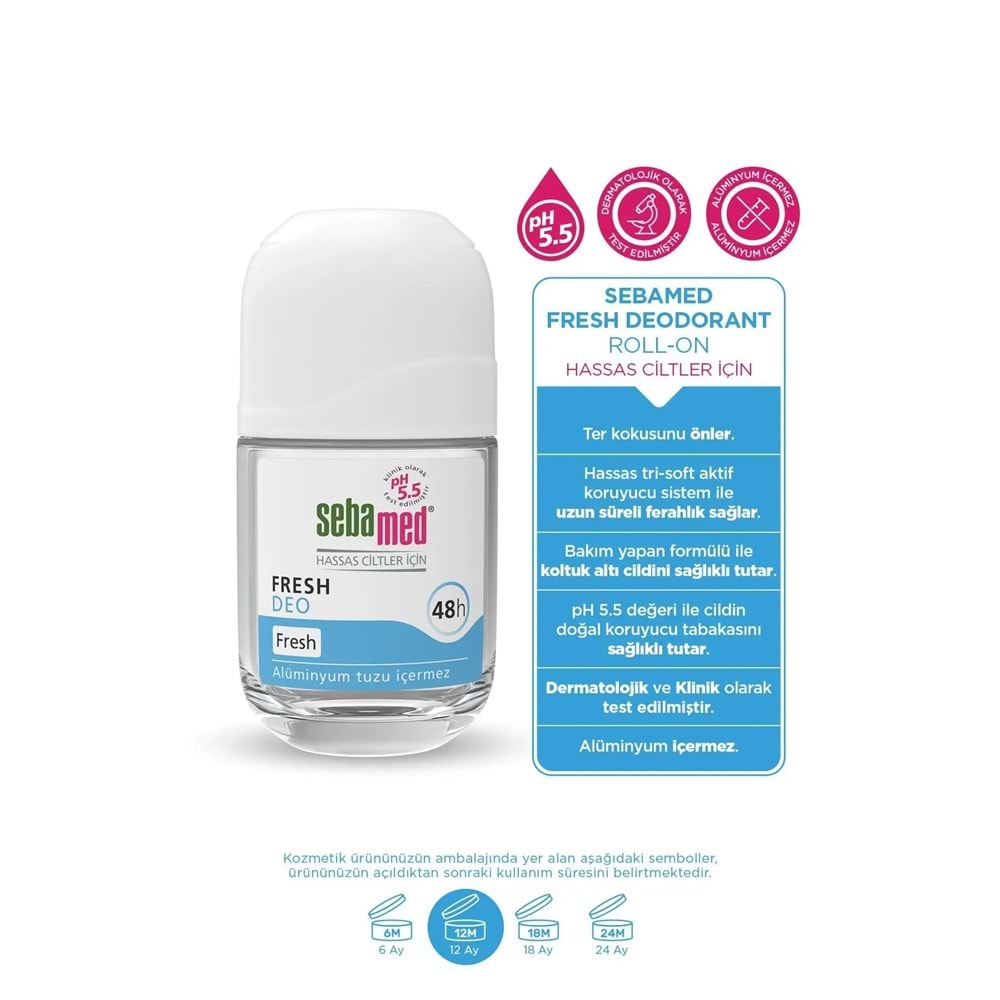 Sebamed Roll-On 50ML Fresh (4 Lü Set)