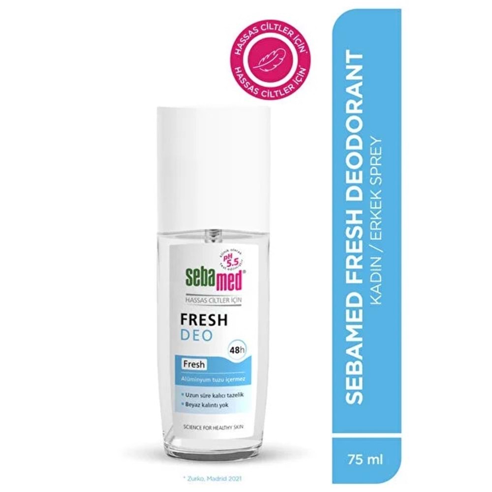 Sebamed Deodorant Sprey 75 ML Fresh (4 Lü Set)