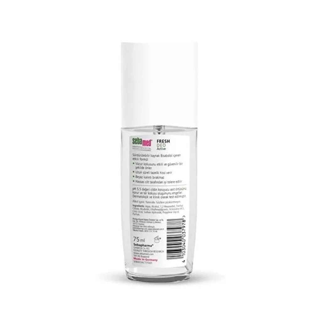 Sebamed Deodorant Sprey 75 ML Fresh Active (3 Lü Set)
