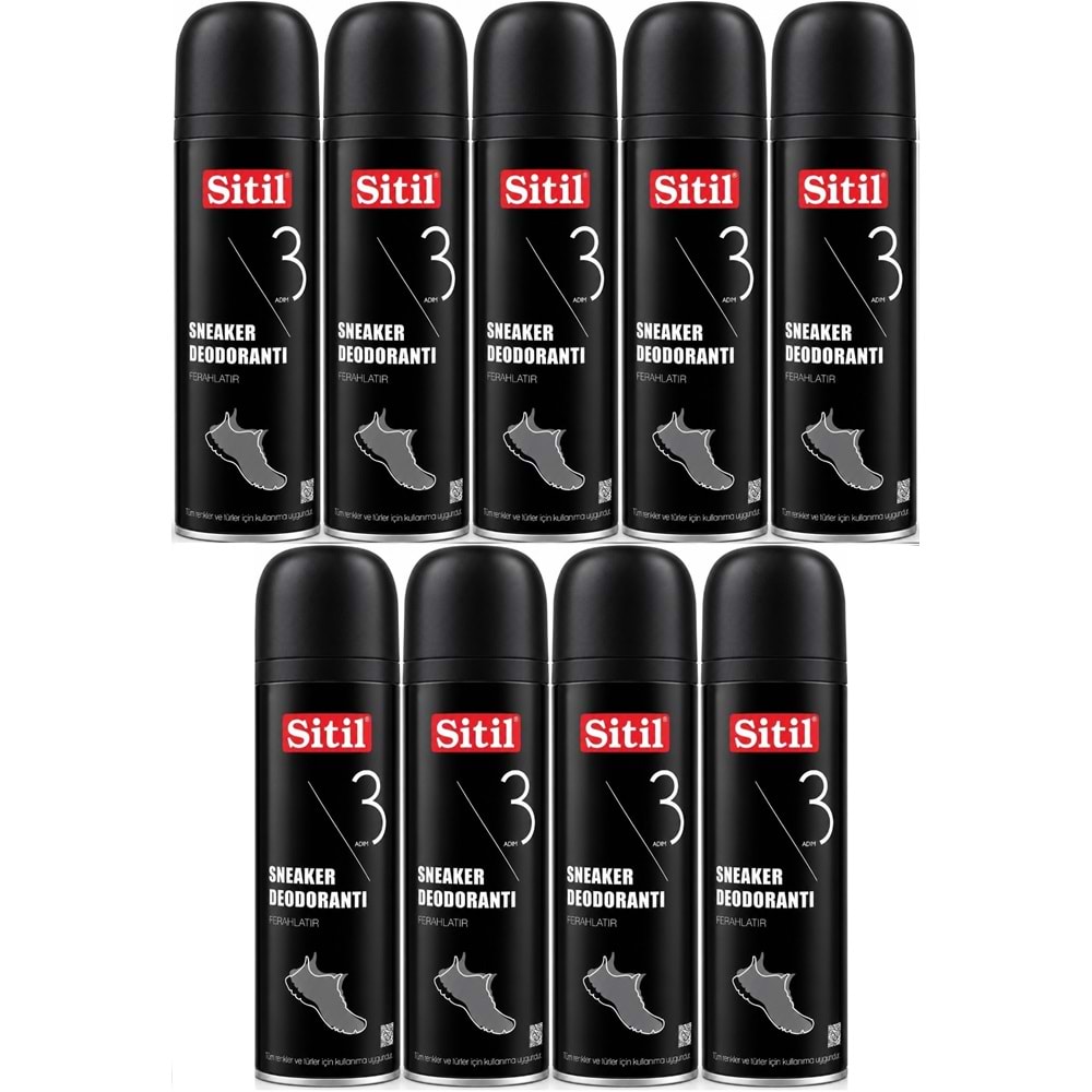 Sitil Sneaker Ayakkabı Deodorantı 150 ML (9 Lu Set)