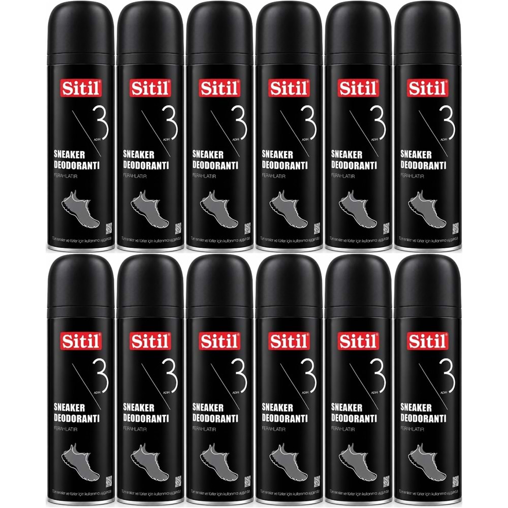 Sitil Sneaker Ayakkabı Deodorantı 150 ML (12 Li Set)