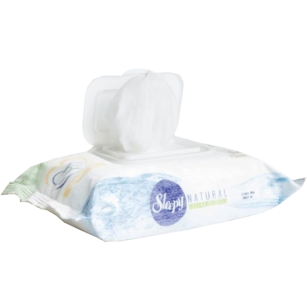 Sleepy Islak Havlu Mendil Pamuklu Yenidoğan Natural Bambu 40 Yaprak 15 Li Set (600 Yaprak)