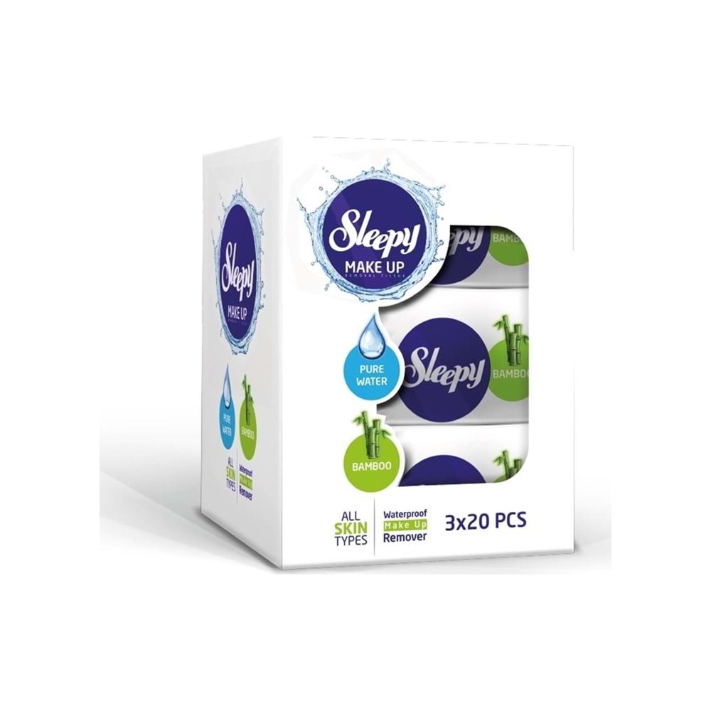 Sleepy Yüz Temizleme Havlusu Bamboo Make Up 240 Yaprak (12PK*20)