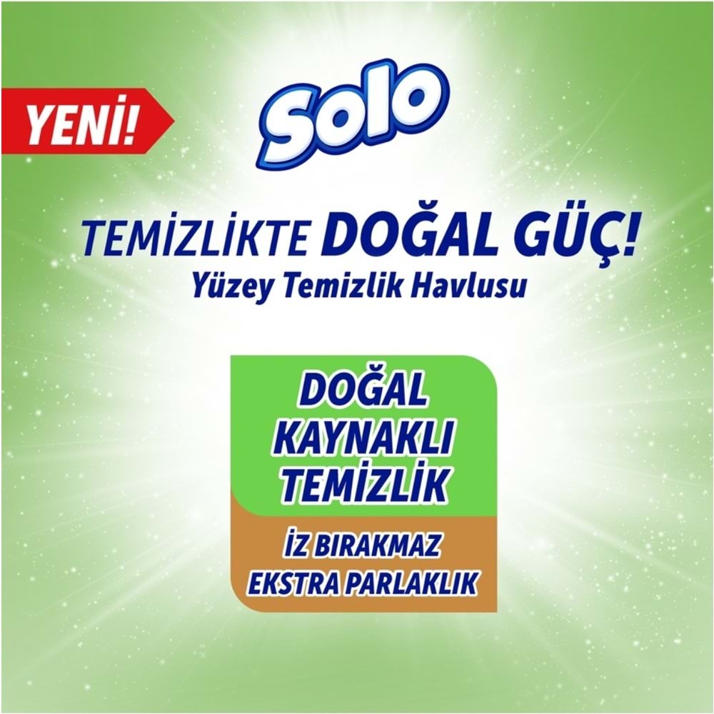 Solo Yüzey Temizlik Havlusu - Mendili 100 Yaprak Beyaz Sabun Ferahlığı (3 Lü Set) 300 Yaprak