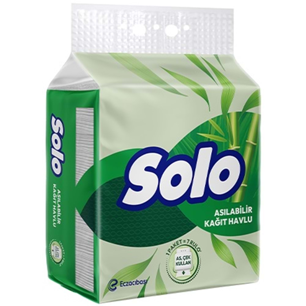 Solo Asılabilir Kağıt Havlu (Hijyenik ve Pratik Kullanım İçin Uygun) (12 Li Set)