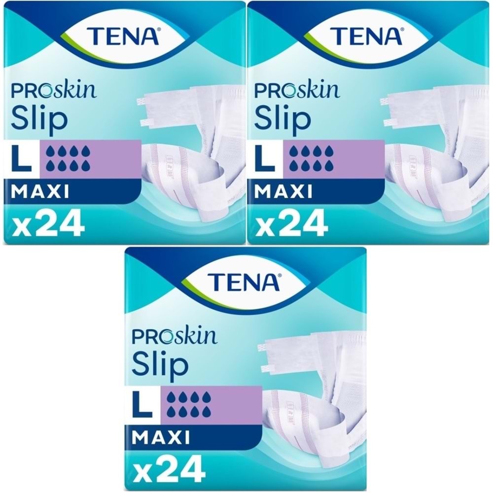 Tena Proskin Slip Maxi Bel Bantlı Yetişkin Bezi L - Büyük - Large 72 Adet
