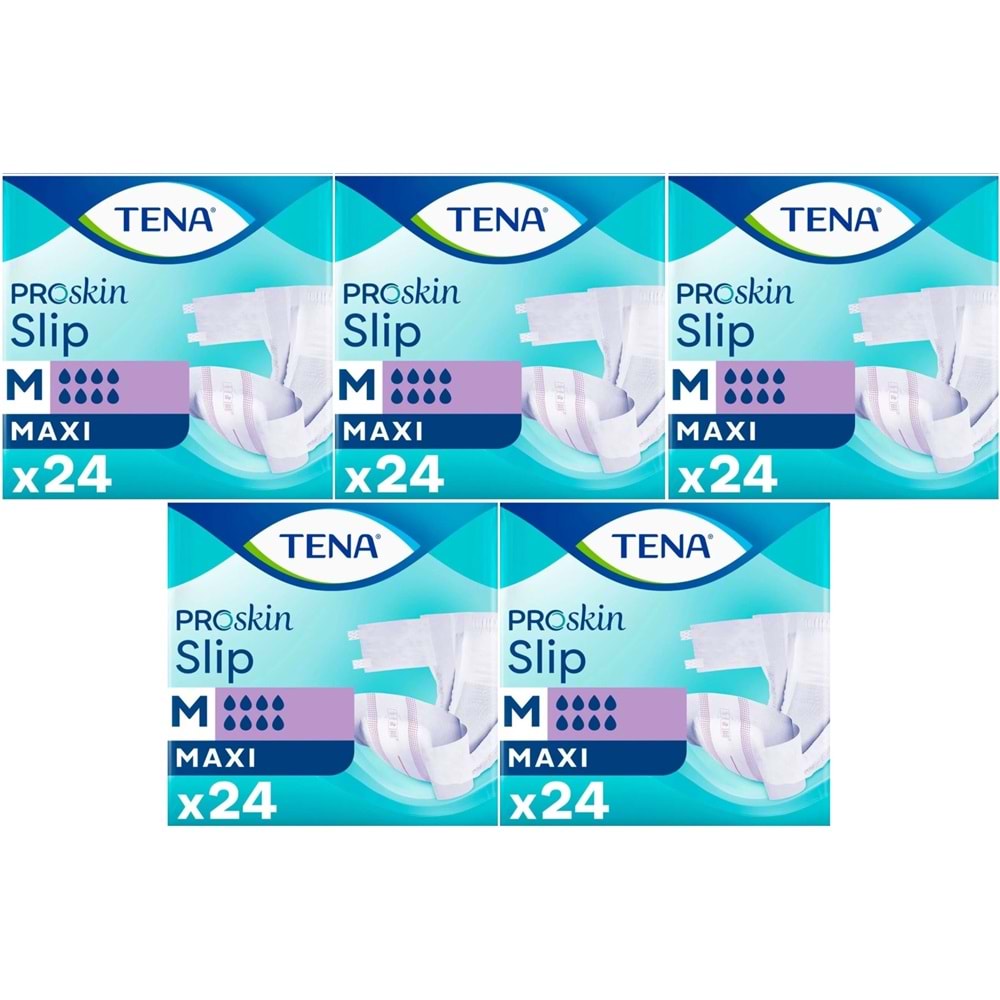 Tena Proskin Slip Maxi Bel Bantlı Yetişkin Bezi M - Orta - Medium 120 Adet